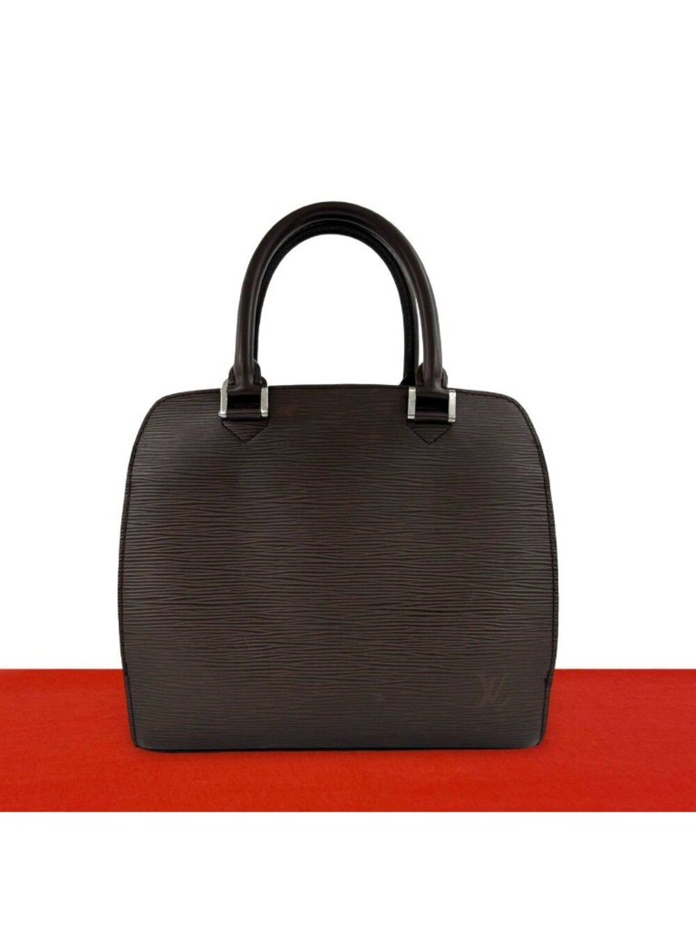 Louis Vuitton Pont Neuf Epi Leather Mini Boston Bag Mocha Brown
